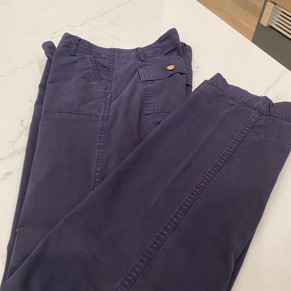 Tory Burch Black Fatigue Chino Straight Leg Pants, Size 27, Excellent Condition - Picture 3 of 7